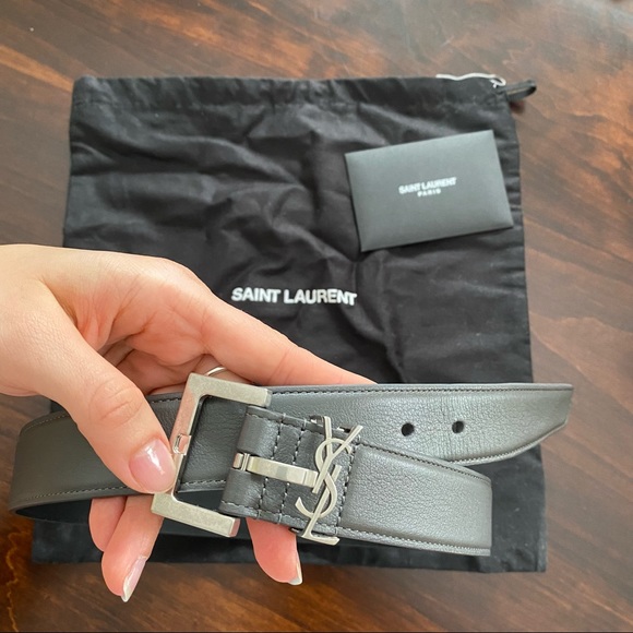 YSL 65cm length grey belt - Picture 5 of 6